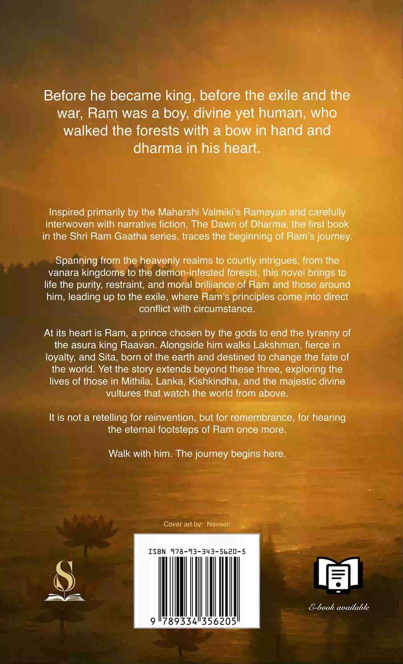 Back cover representing the subsequent path of dharma